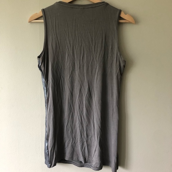 Grey Kische sleeveless top with sequins - S - Picture 2 of 5